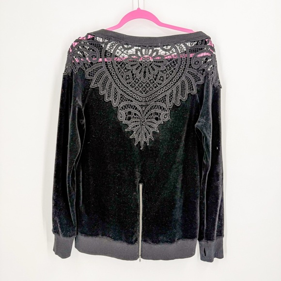 Pam & Gela Black Embellished Sweatshirt - Picture 3 of 4